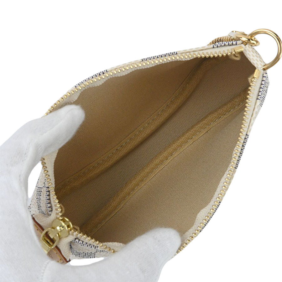 Louis Vuitton Mini Pochette Accessoire Damier Azur White