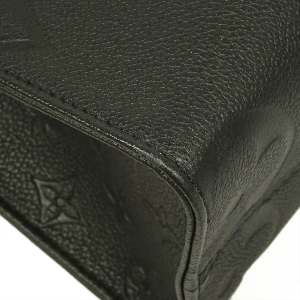 Louis Vuitton Monogram Implant On The Go PM Noir Black