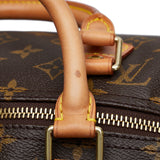 Louis Vuitton Monogram Speedy 40 Shoulder Bag Brown