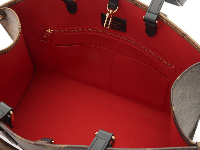Louis Vuitton Bag On The Go MM Monogram Giant Reverse