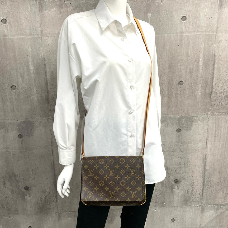 Louis Vuitton Shoulder Bag Monogram Musette Tango Brown