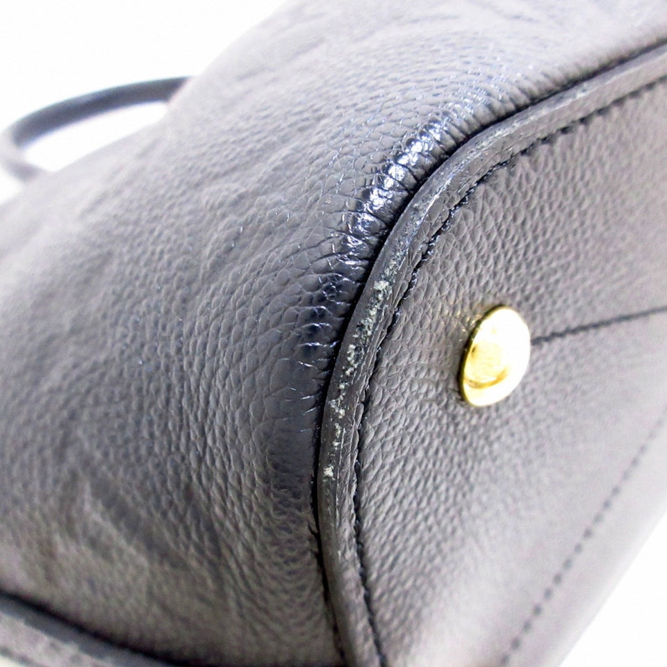 Louis Vuitton Mazarine PM Handbag Noir Monogram Empreinte Leather