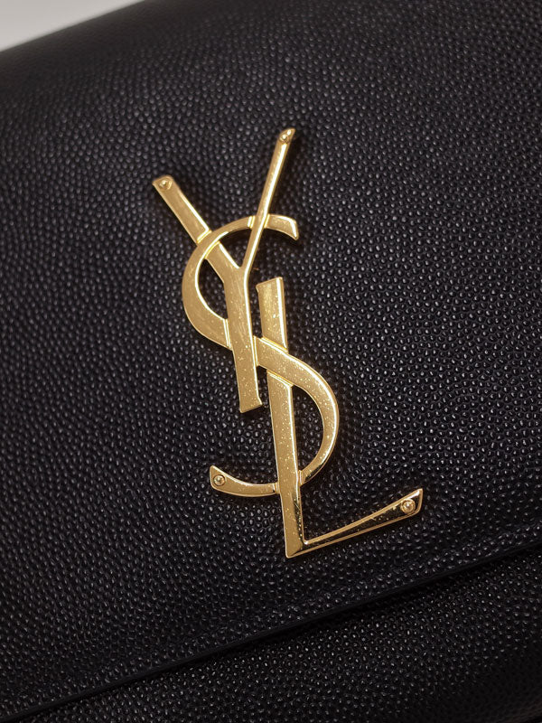 Saint Laurent- Classic Kate Monogram Satchel Chain Shoulder Bag Black