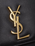 Saint Laurent- Classic Kate Monogram Satchel Shoulder Bag Black