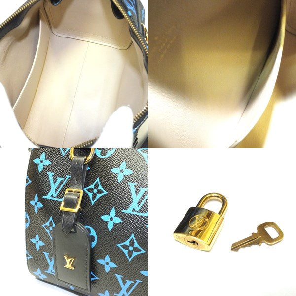 Louis Vuitton Colored Monogram Speedy Amazon PM Blue Black