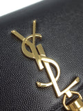 Saint Laurent- Paris Logo Kate Chain Shoulder Bag Black