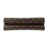 Louis Vuitton Victoire Shoulder Bag Monogram Canvas Calfskin Brown