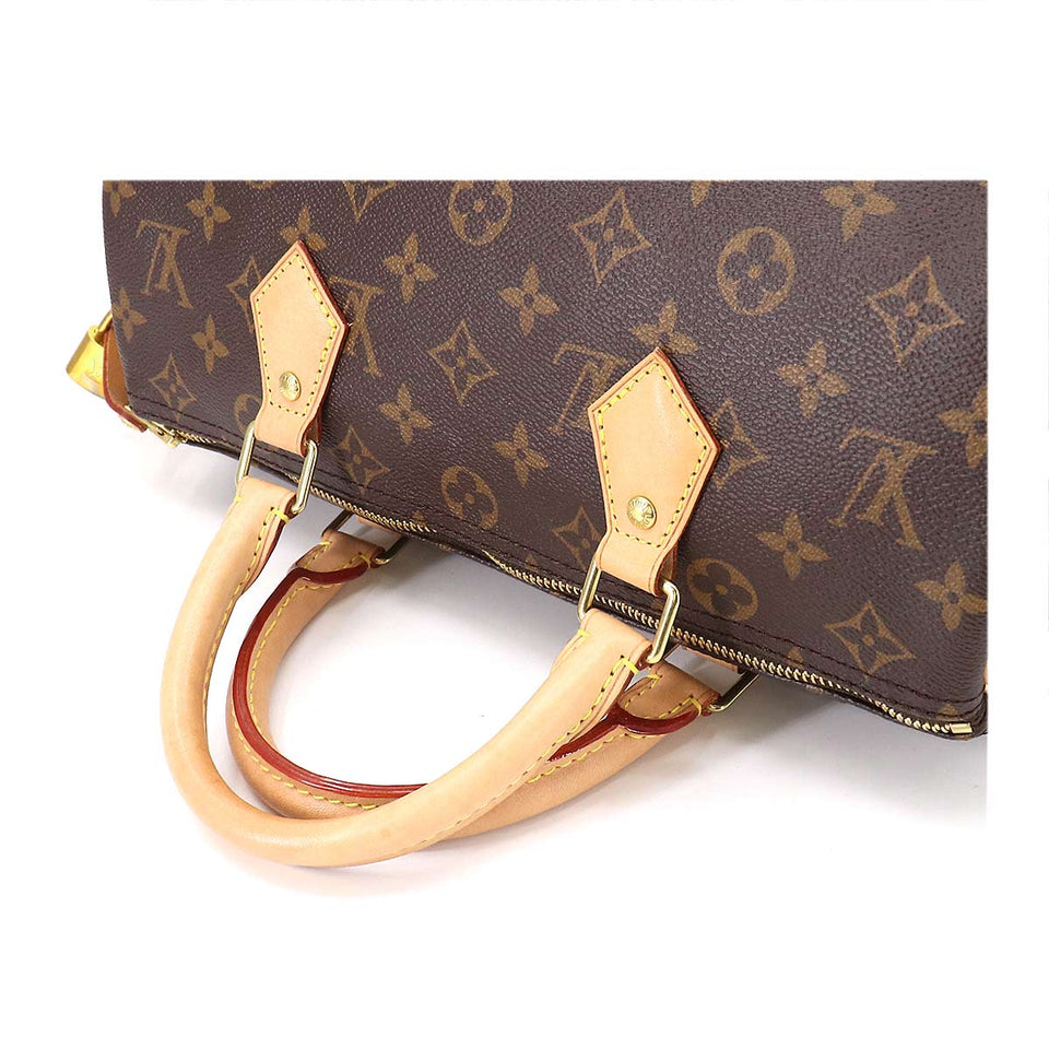 Louis Vuitton Monogram Speedy 30 Hand Bag Brown