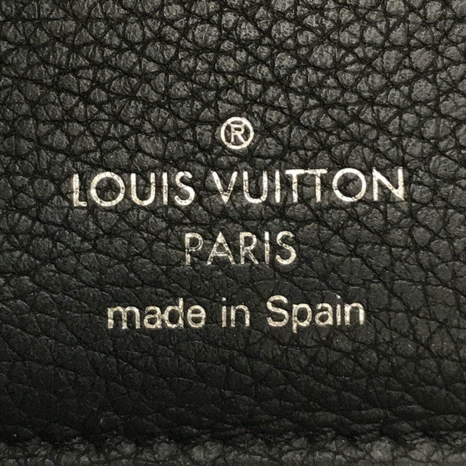 Louis Vuitton Portefeuille Lock Mini 3-fold Wallet Noir Calf Leather