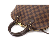 Louis Vuitton Damier Alma PM Hand Bag Ebene Brown