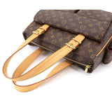 Louis Vuitton Multipli Cite Monogram Canvas Shoulder Bag Brown