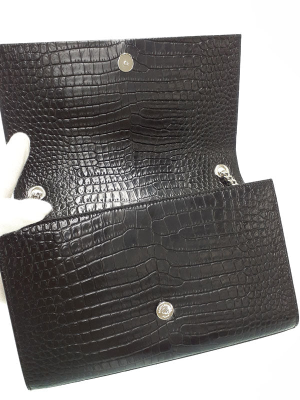 Saint Laurent- Classic Kate Satchel Chain Shoulder Bag Black