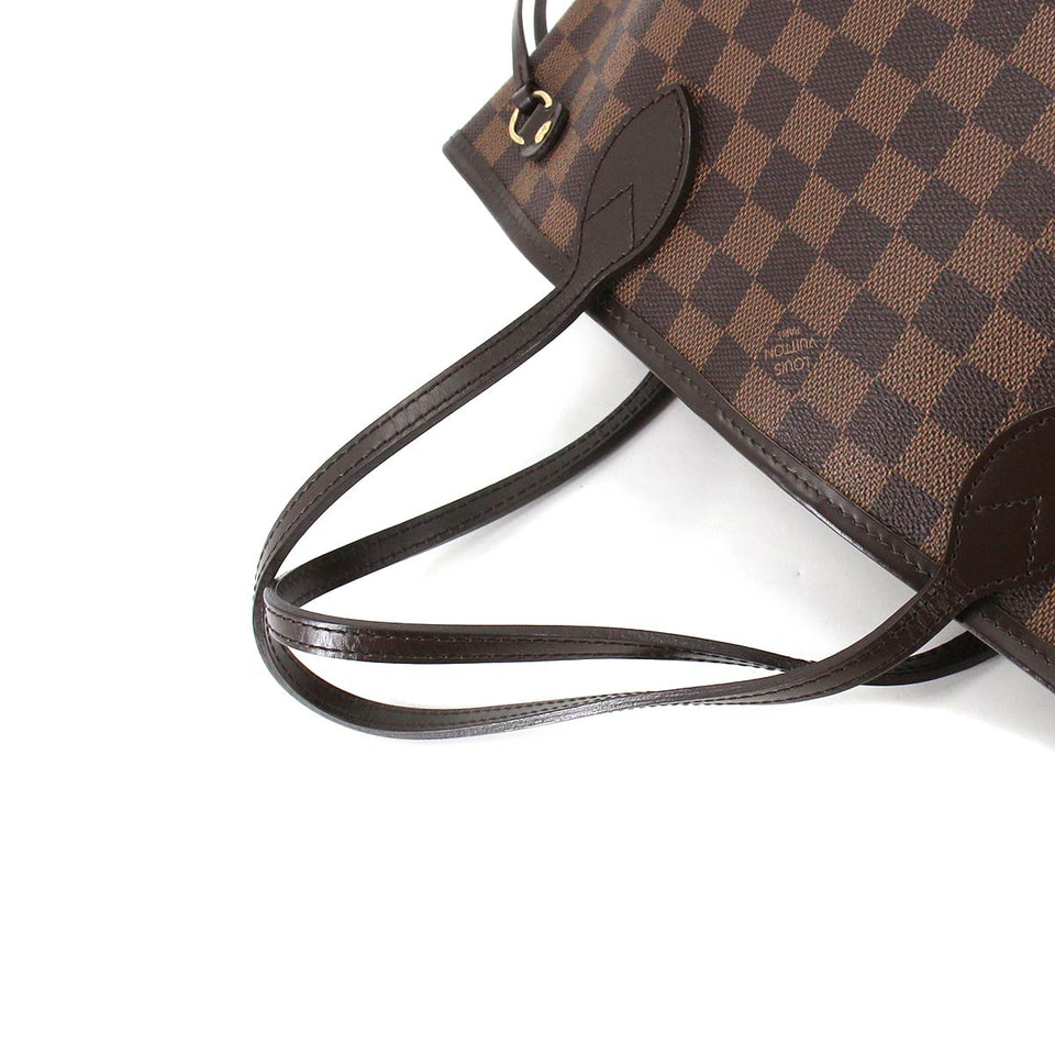 Louis Vuitton Damier Neverfull PM Tote Bag Ebene Brown