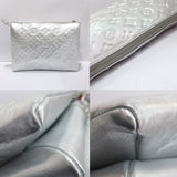 Louis Vuitton Coussin PM Monogram Embossed Lambskin Leather Silver