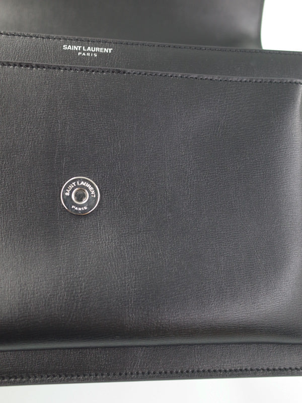 Saint Laurent- Sunset Large Chain Shoulder Bag Black