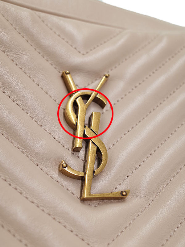 Saint Laurent- Paris Lou Camera Bag Shoulder Bag Beige Black