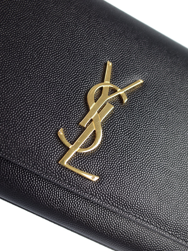 Saint Laurent- Paris Kate Satchel Chain Shoulder Bag Black