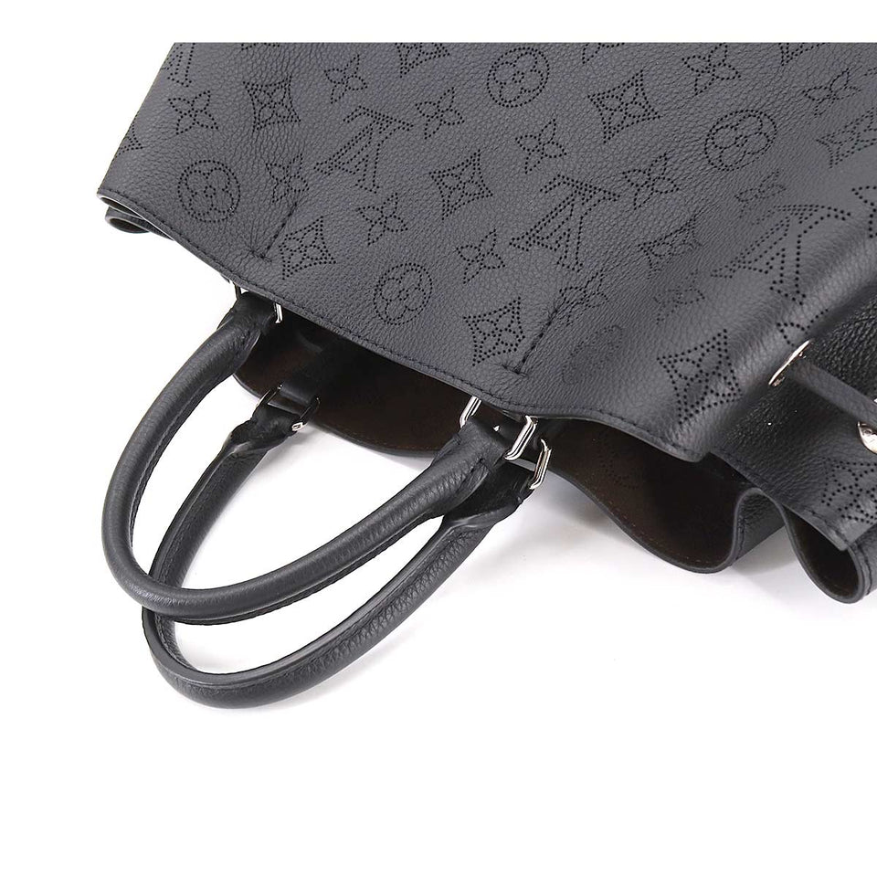 Louis Vuitton Mahina Bell Shoulder Bag Leather Noir Black