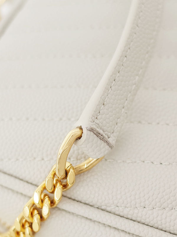 Saint Laurent- Paris Lou Mini Bag Shoulder Bag Ivory Black