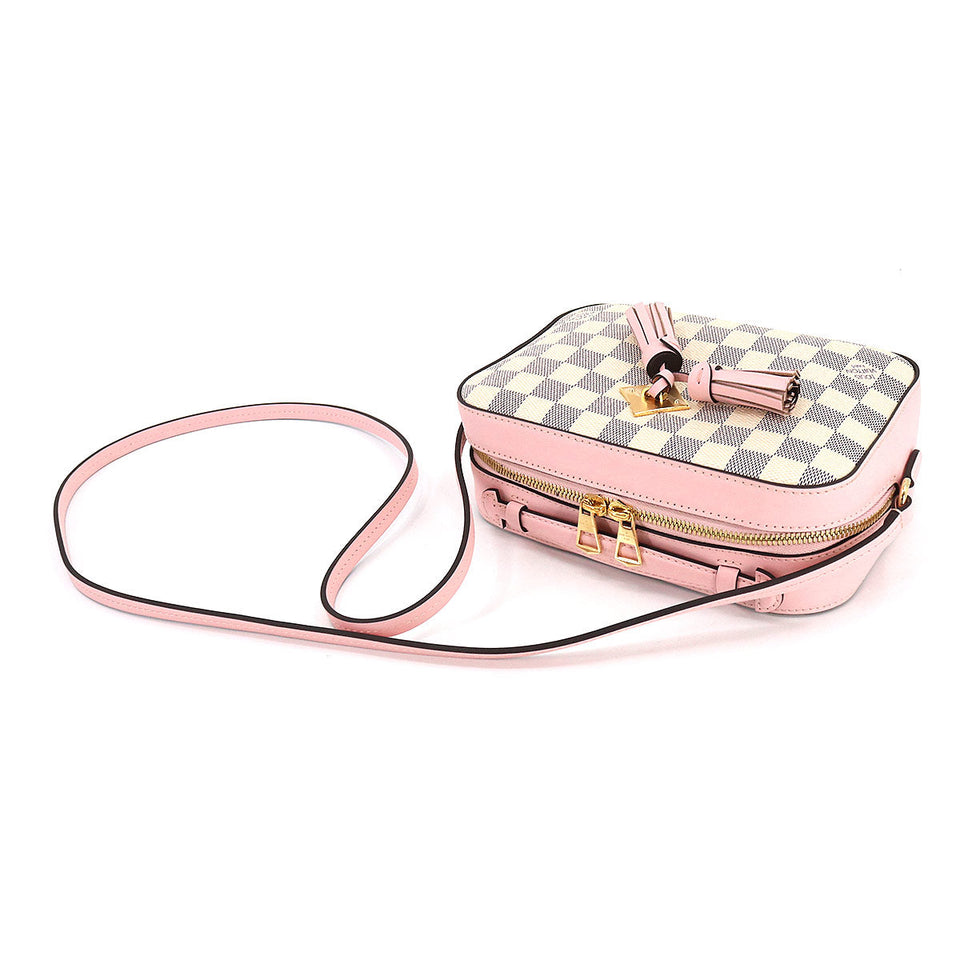 Louis Vuitton Damier Azur Saintonge Shoulder Bag Audrose White