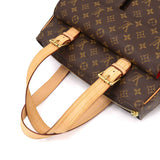 Louis Vuitton Multipli Cite Monogram Canvas Shoulder Bag Brown