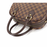 Louis Vuitton Damier Duomo Hand Bag Ebene Gold Metal Fittings