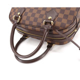 Louis Vuitton Damier Duomo Hand Bag Ebene Gold Metal Fittings