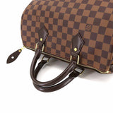 Louis Vuitton Damier Speedy 30 Hand Bag Ebene Brown Gold Hardware