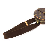 Louis Vuitton Monogram Pochette Gange Body Bag Brown Gold Metal Fittings