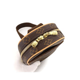 Louis Vuitton Monogram Pochette Gange Body Bag Brown Gold Metal Fittings