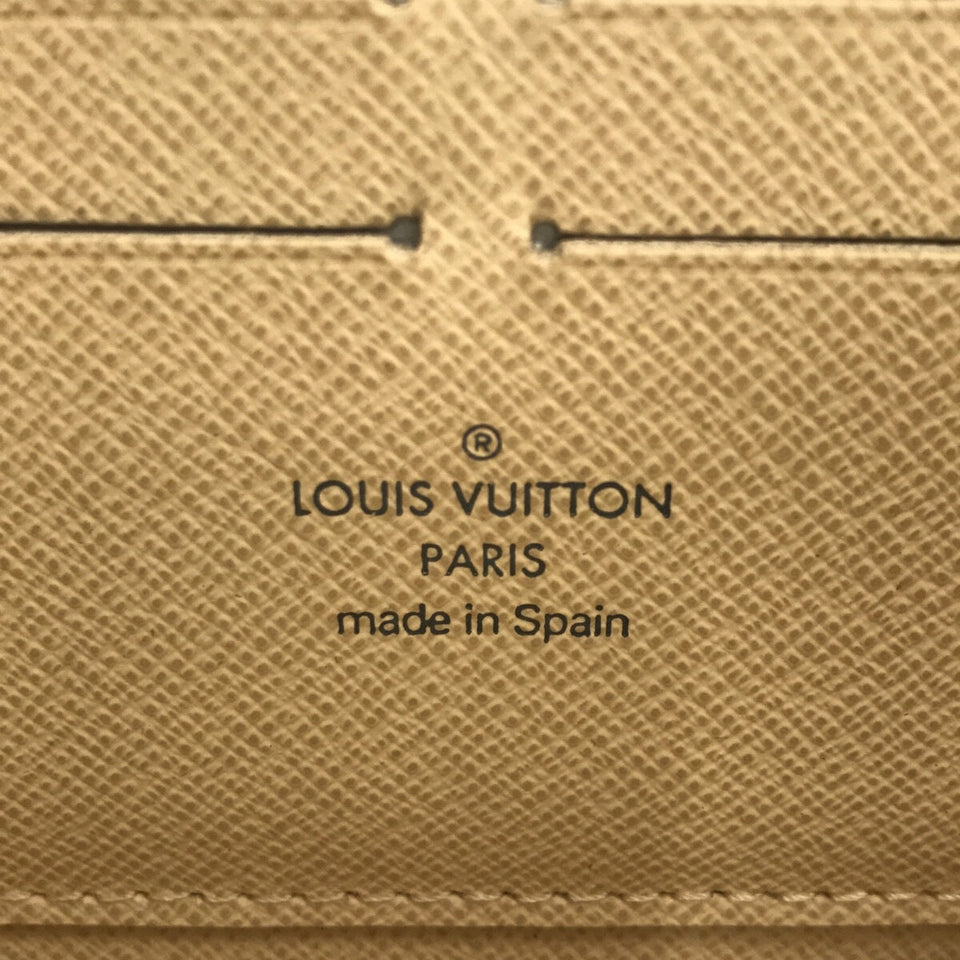 Louis Vuitton Zippy Wallet Long Wallet Azure Damier Canvas