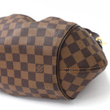 Louis Vuitton Sistina MM Damier Ebene Canvas Leather  Shoulder Bag