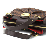 Louis Vuitton Sistina PM Damier Ebene Canvas Leather Handbag