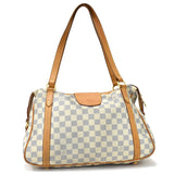 Louis Vuitton Strzer PM Damier Azur Canvas Shoulder Bag  White