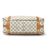 Louis Vuitton Strzer PM Damier Azur Canvas Shoulder Bag  White
