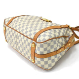 Louis Vuitton Strzer PM Damier Azur Canvas Shoulder Bag  White