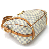 Louis Vuitton Strzer PM Damier Azur Canvas Shoulder Bag  White