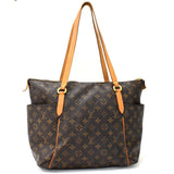 Louis Vuitton Totally MM  Monogram Canvas  Leather Shoulder Bag