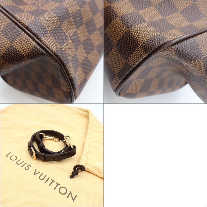 Louis Vuitton Trevi GM Damier Ebene Shoulder Bag Leather
