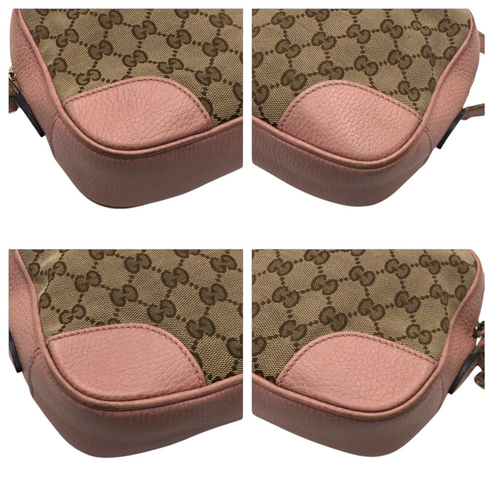 Gucci Shoulder Bag 449413 GG canvas Pink Beige Brown GG pattern