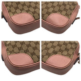 Gucci Shoulder Bag 449413 GG canvas Pink Beige Brown GG pattern