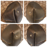 Gucci Tote Bag 269956 GG canvas Brown Gold Metal