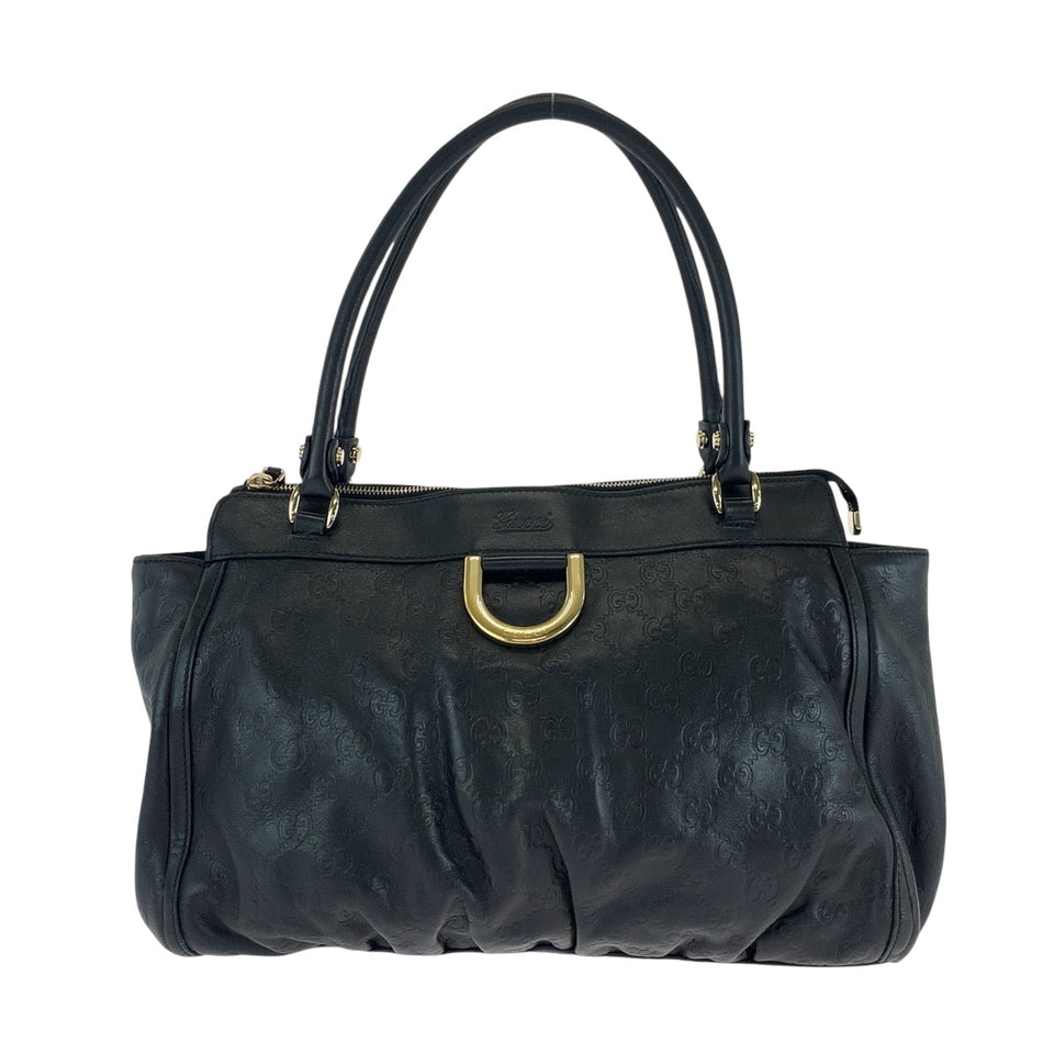 Gucci Tote Bag 189831 leather black Abbey
