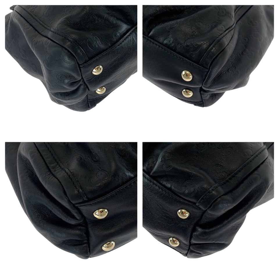 Gucci Tote Bag 189831 leather black Abbey