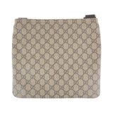 Gucci Shoulder Bag 295257 GG Supreme Canvas Brown Gray Gold Metal