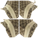 Gucci Shoulder Bag 282300 GG canvas Beige Ivory Gold Metal Bella