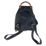 Gucci Backpack 003 3444 0030 leather black Bamboo
