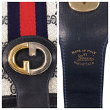 Gucci Shoulder Bag GG Supreme Canvas Gray navy Sherry Line Old Gucci