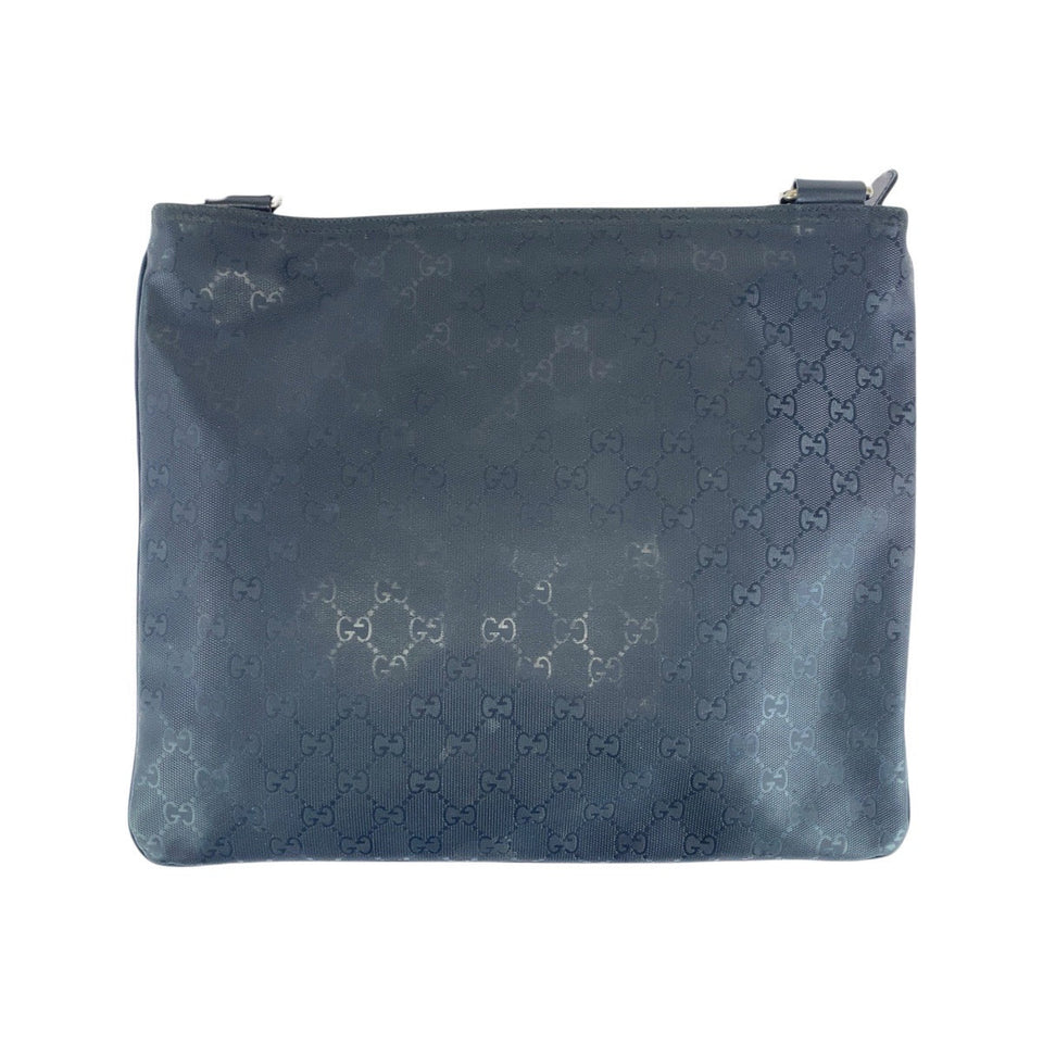 Gucci Shoulder Bag 201446 GG canvas Black SilverMetal GG implementation