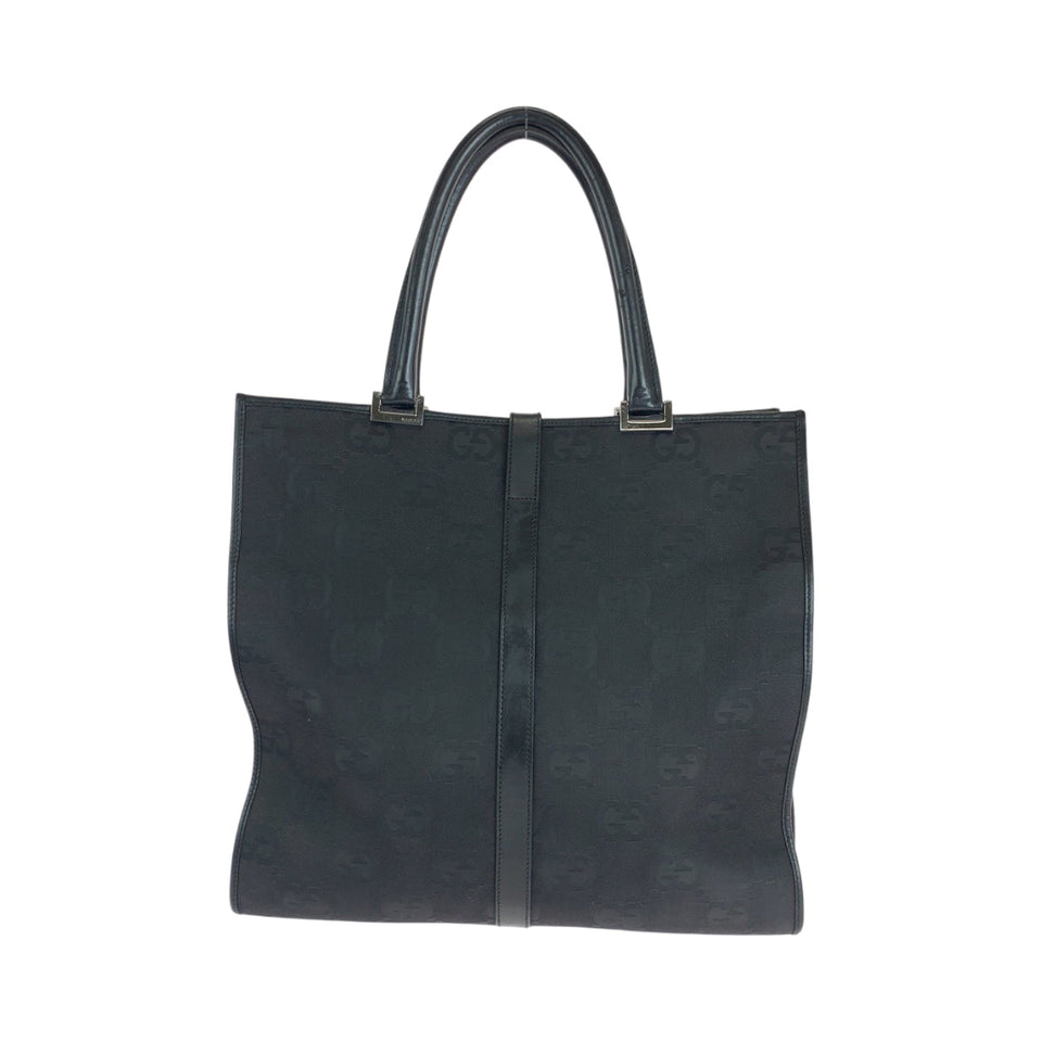 Gucci Tote Bag 002 1064 GG canvas black Jackie